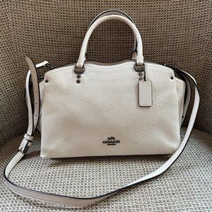 COACH Authentic Drew Satchel With Snakeskin Detail - Perfect Summer Bag!